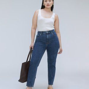 Everlane The Original Cheeky Organic Cotton Jean Cropped